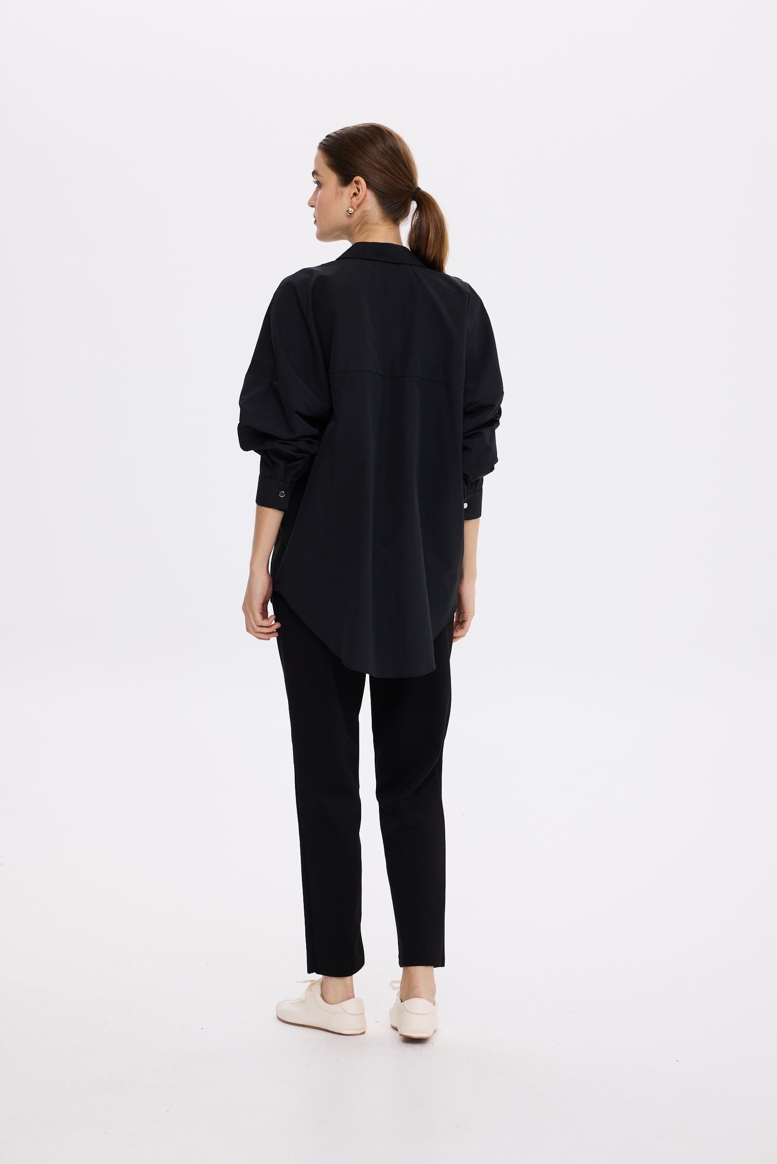 MİSSEMRAMİSS ELEGANT COMFORT GÖMLEK ÇİÇEK TAŞLI CEPLİ