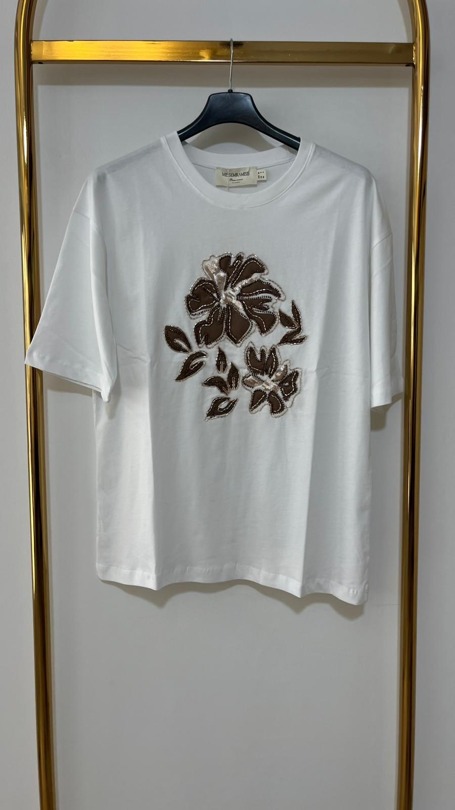 MISSEMRAMISS FLORAL NAKIŞLI TSHIRT