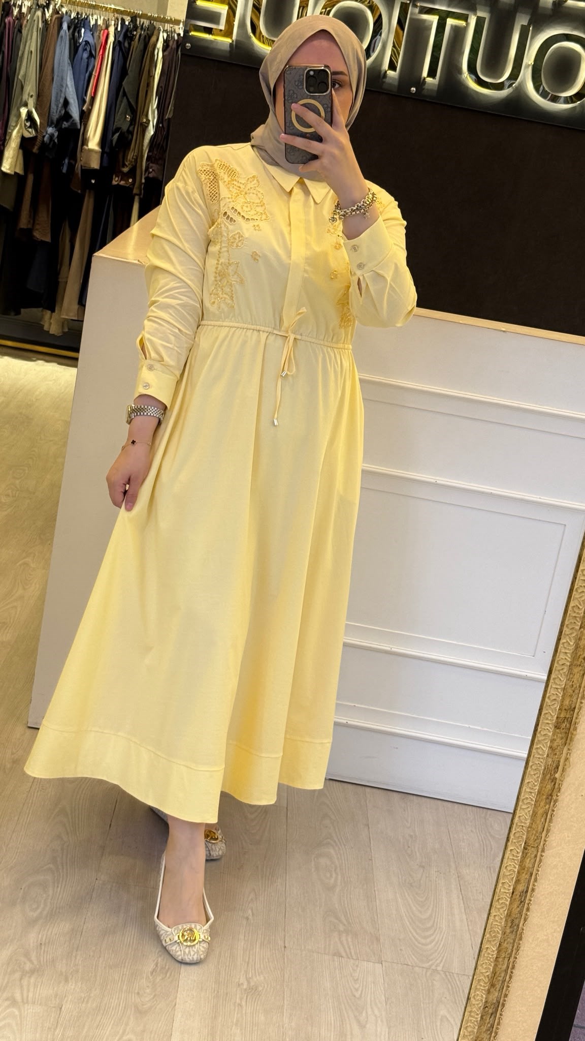 MİSSEMRAMİSS Ivory Flom Dress