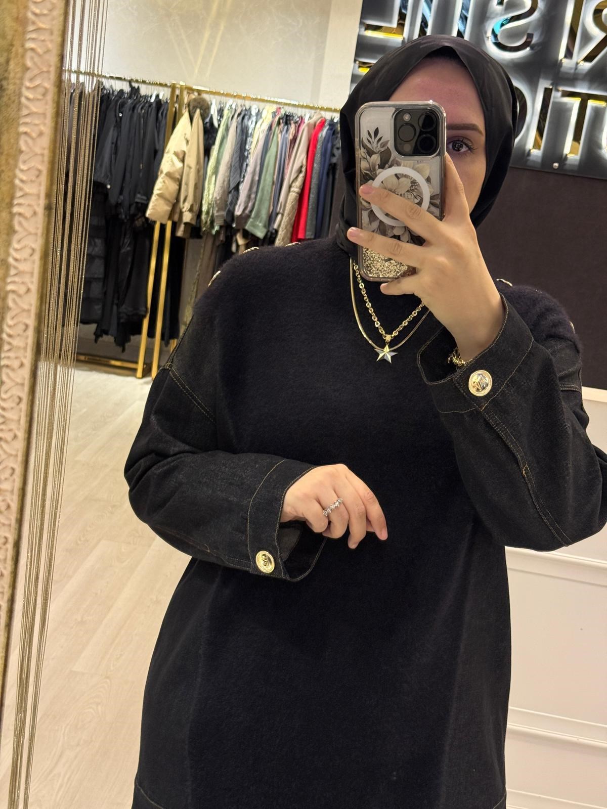 MİSSEMRAMİSS Kot Garni Angora Tunik