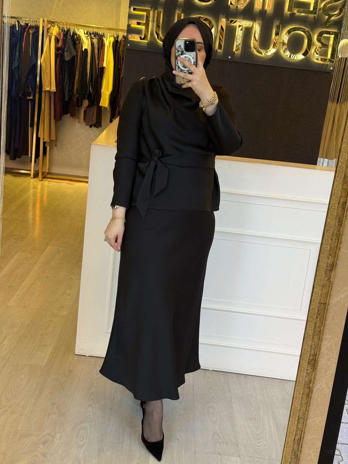 MİSSEMRAMİSS Satin Grace Etekli Takım