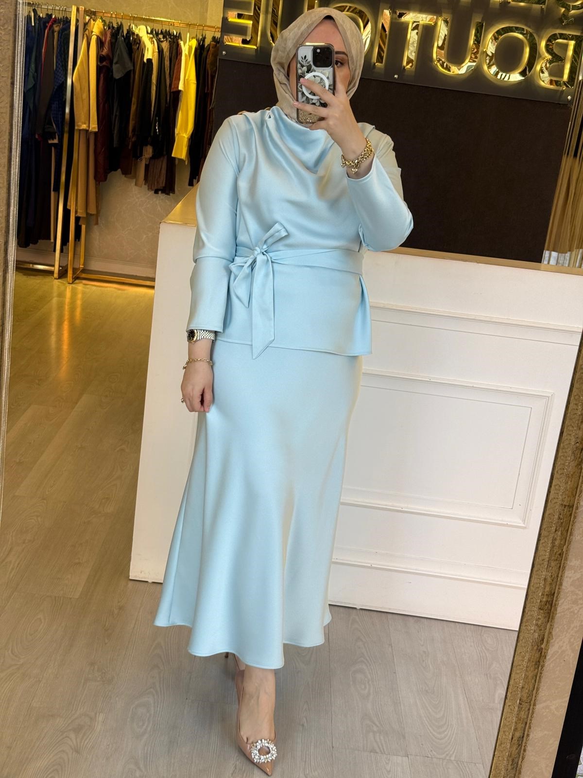 MİSSEMRAMİSS Satin Grace Etekli Takım