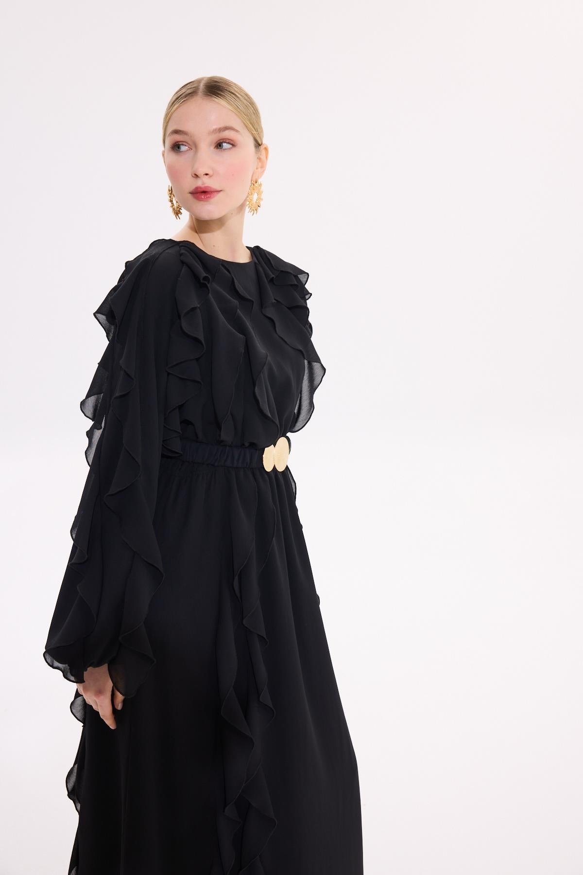 MİSSEMRAMİSS Special Ruffle Hediyeli Elbise