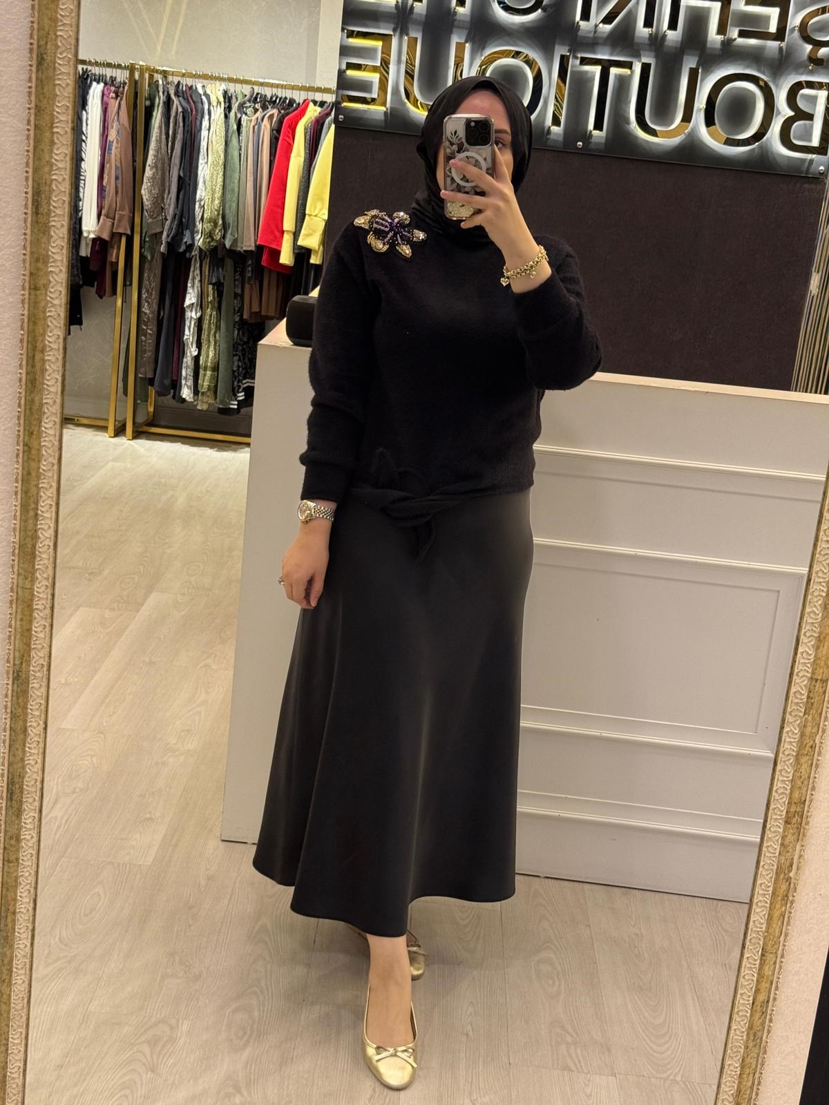 MİSSEMRAMİSS Violette Fleur Angora Kazak