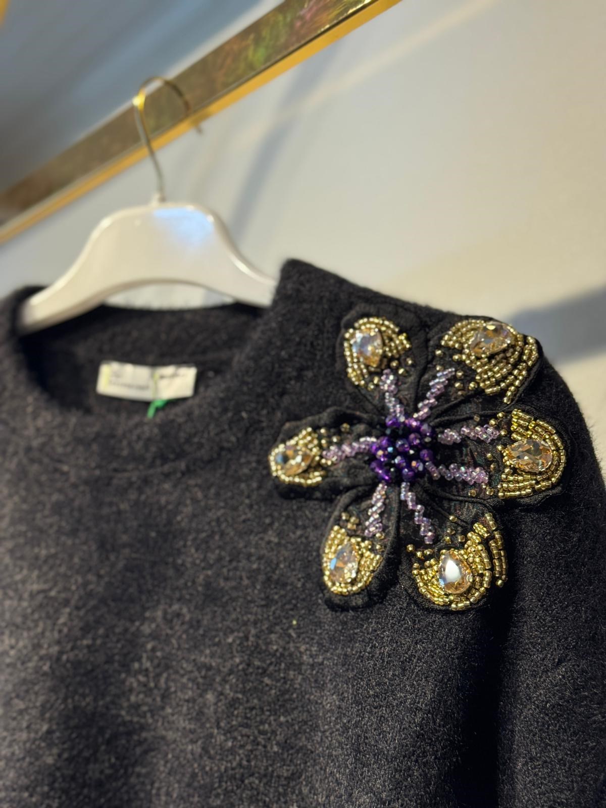 MİSSEMRAMİSS Violette Fleur Angora Kazak