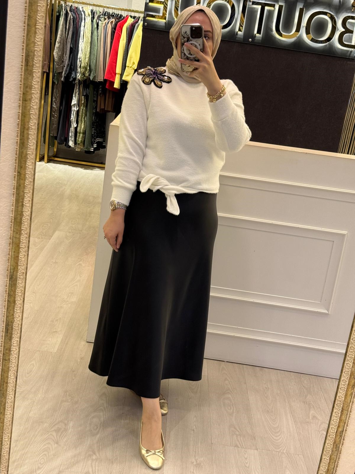 MİSSEMRAMİSS Violette Fleur Angora Kazak