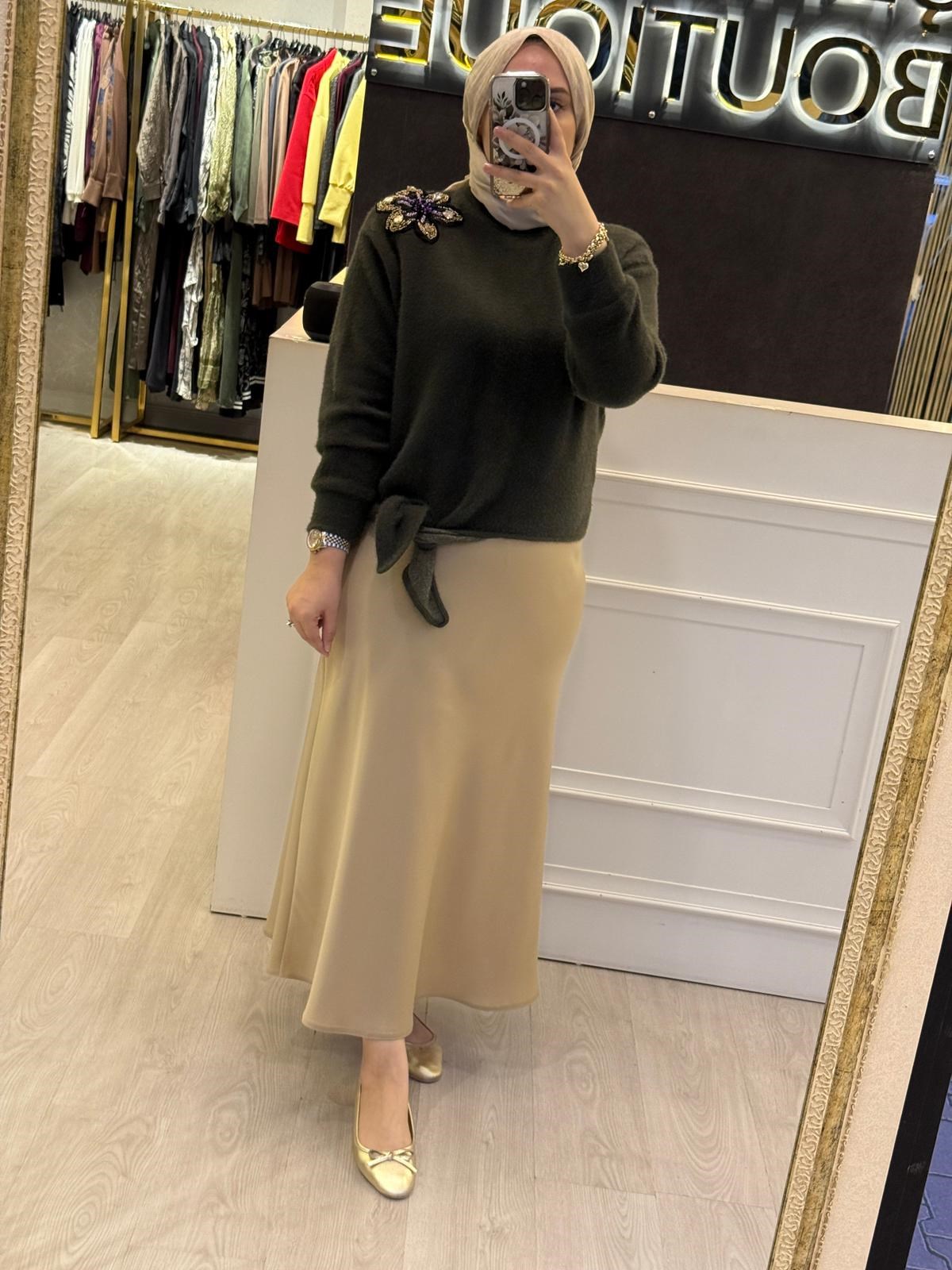 MİSSEMRAMİSS Violette Fleur Angora Kazak