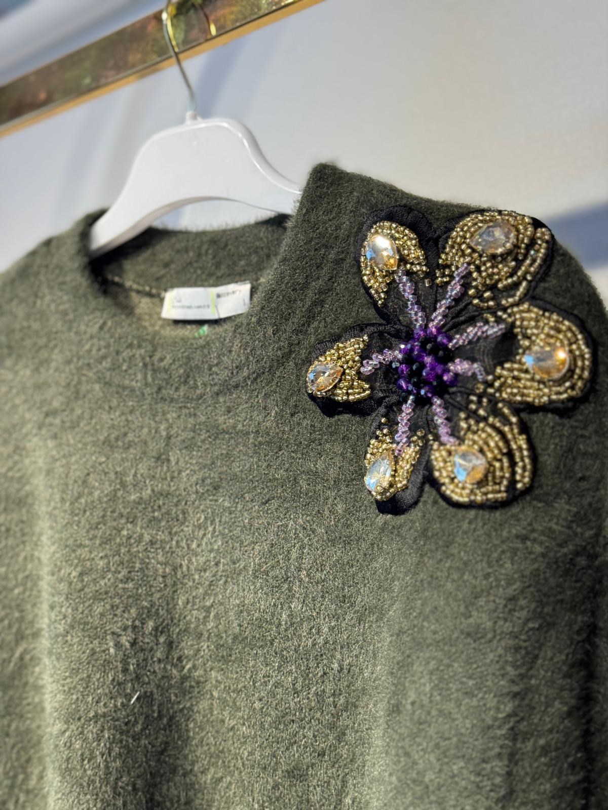 MİSSEMRAMİSS Violette Fleur Angora Kazak