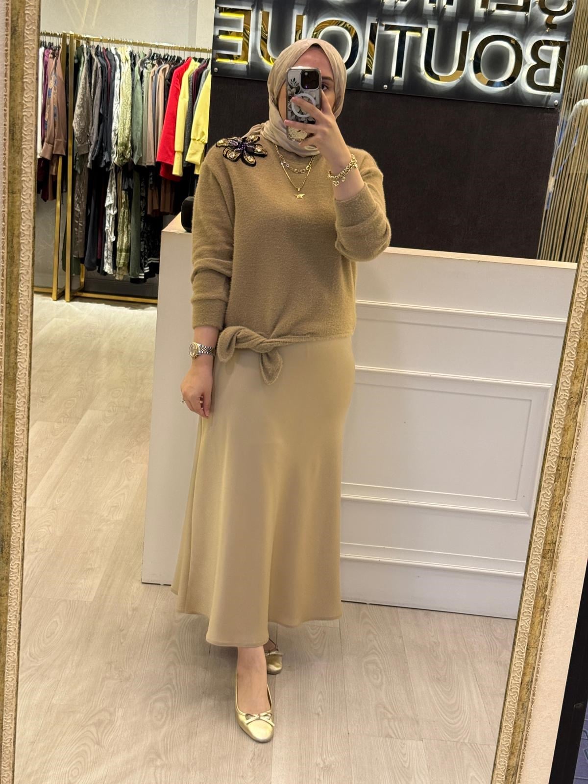 MİSSEMRAMİSS Violette Fleur Angora Kazak