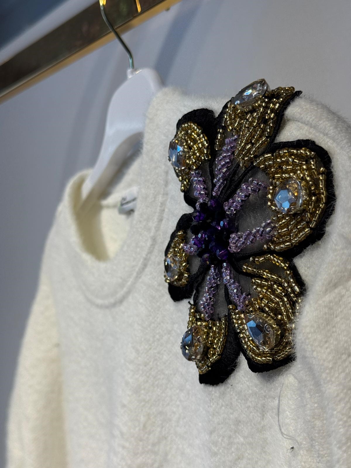 MİSSEMRAMİSS Violette Fleur Angora Kazak
