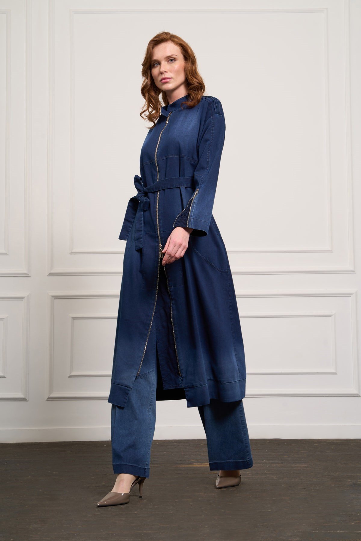 MİSSWHENCE 37507 Denim Pardesü