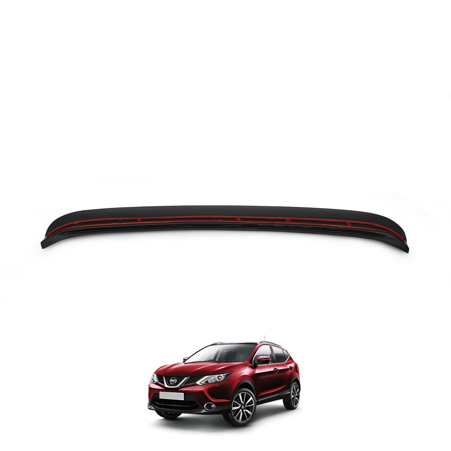Nissan Qashqai Parlak Siyah Arka Tampon Eşiği 2014-2016 Yılı ve Arasına Uyumludur