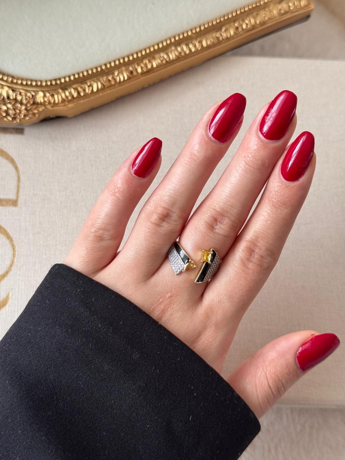 Noir Duo Gold Yüzük