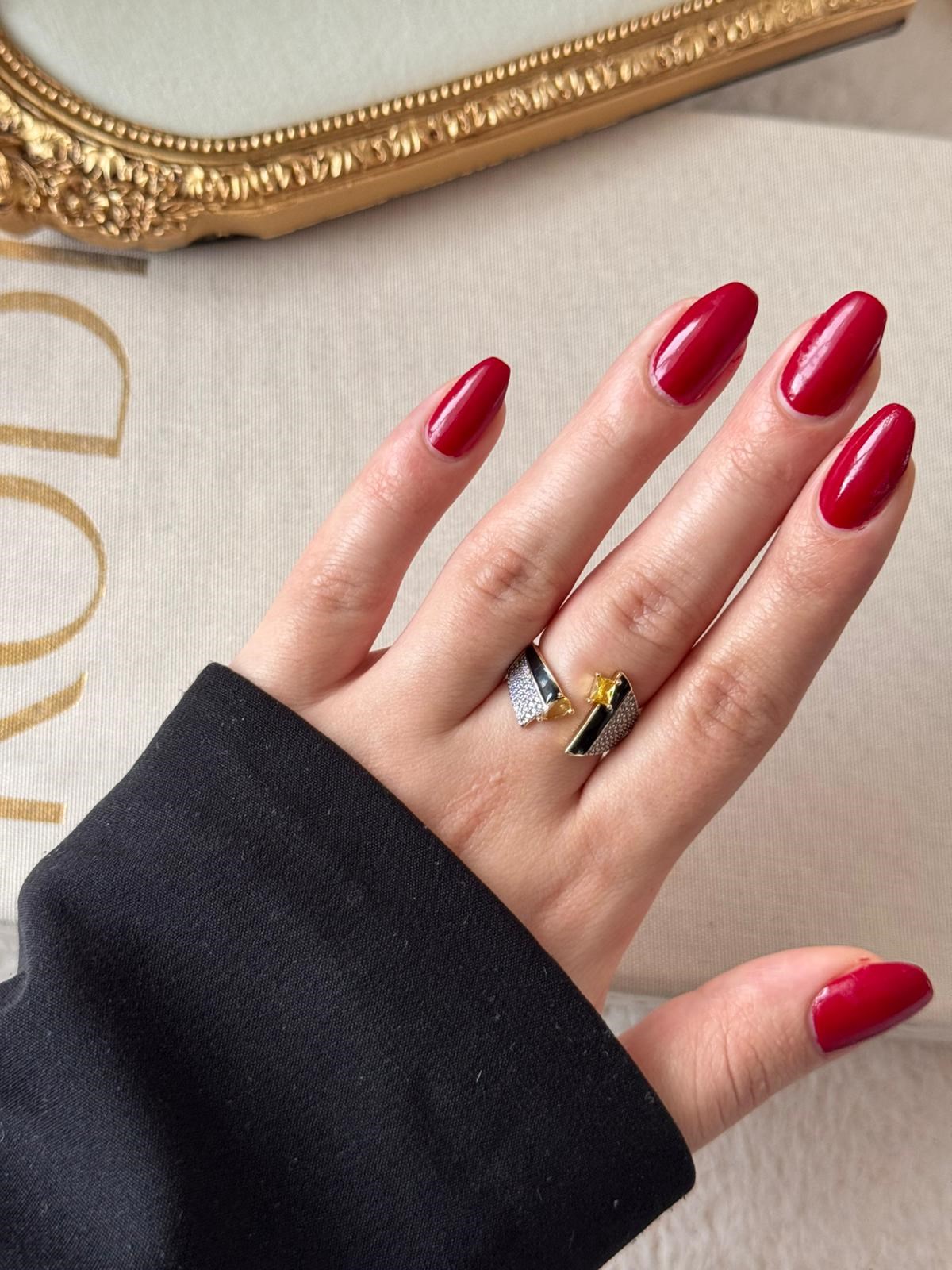 Noir Duo Gold Yüzük