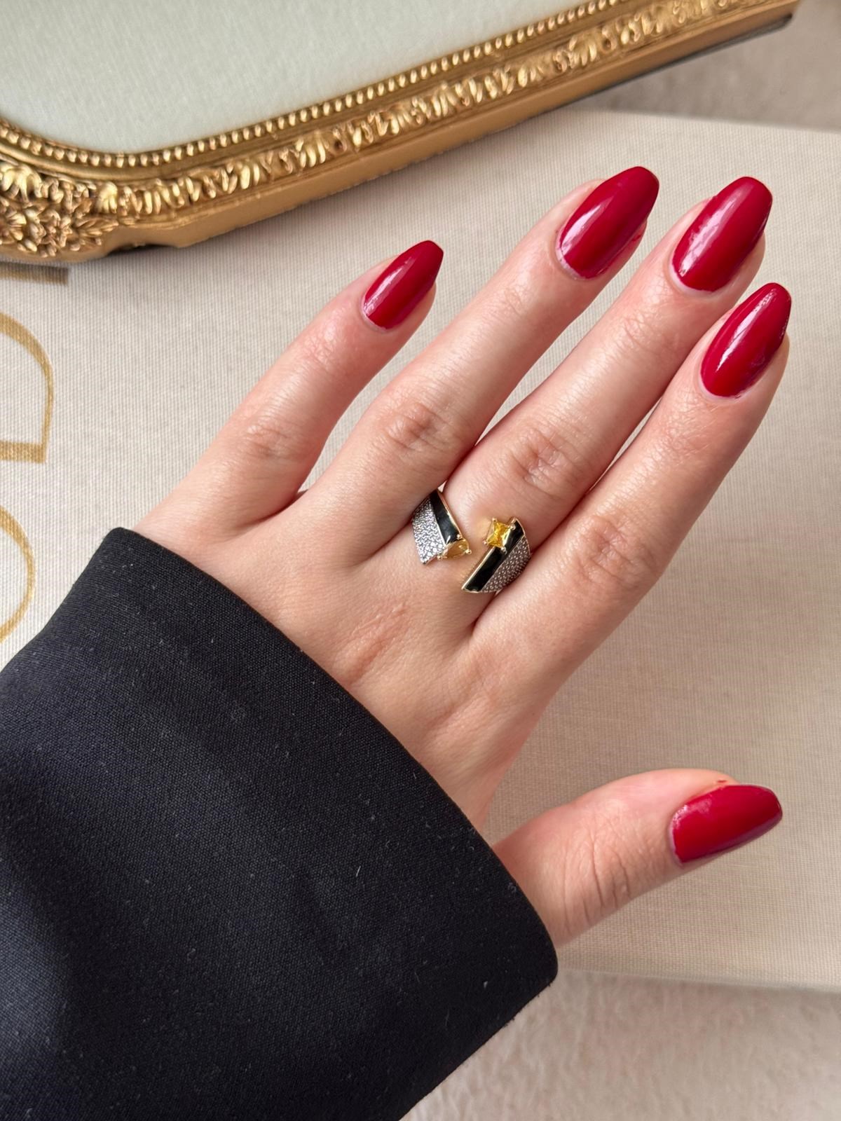 Noir Duo Gold Yüzük