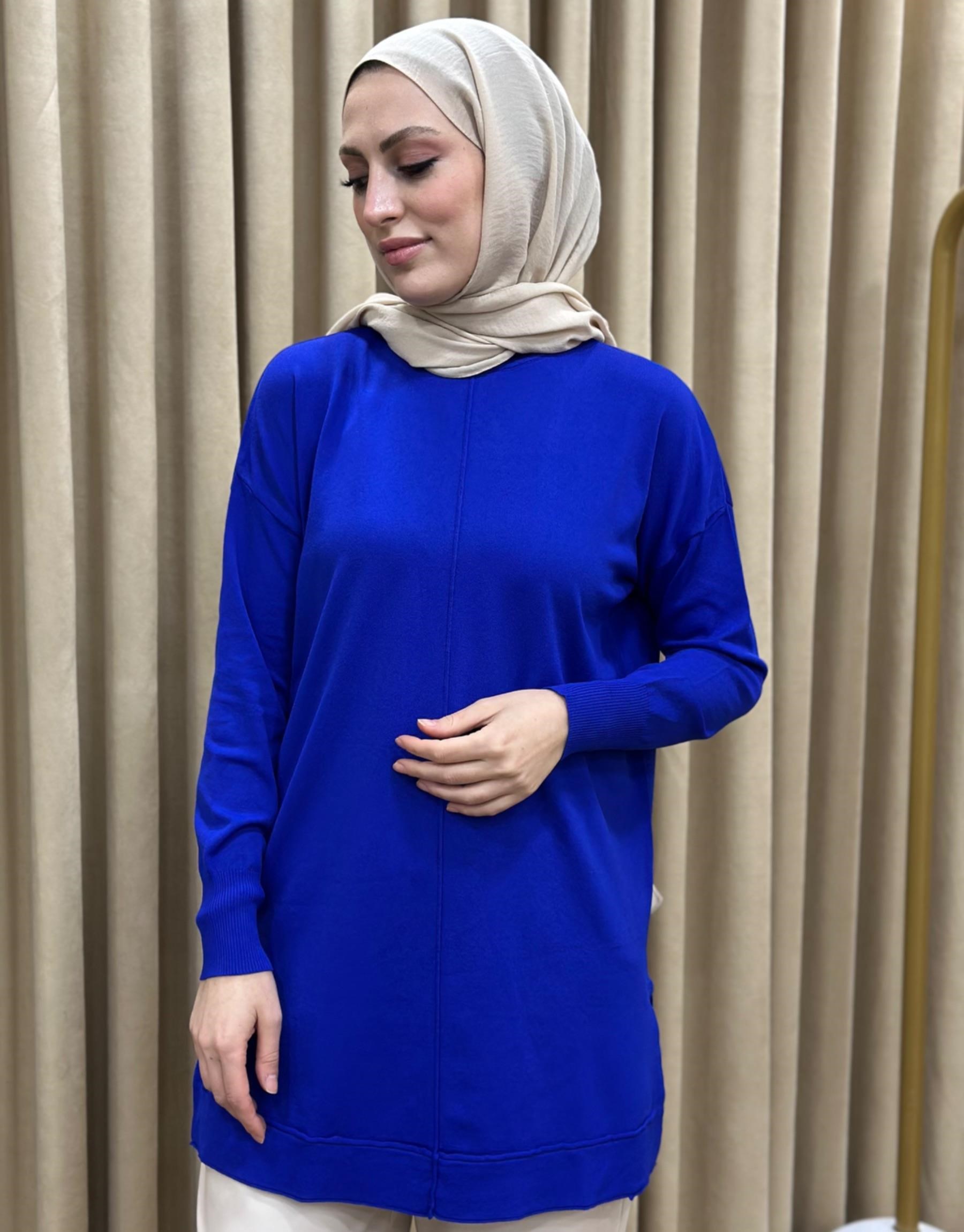 NUSS Dikiş Detaylı Merserize Tunik
