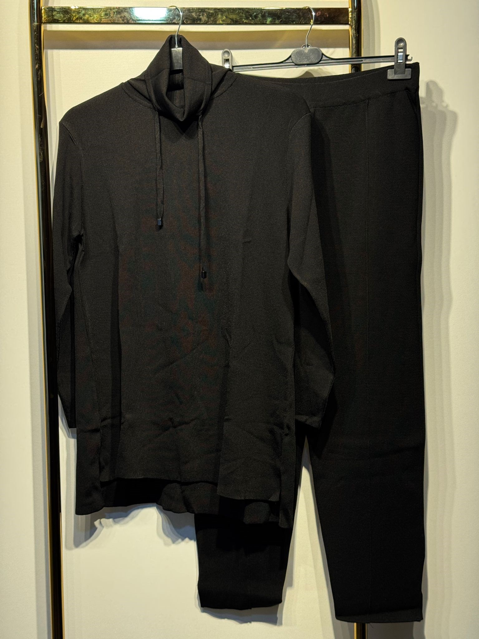 NUSS Merserize Boyunlu Bluz Pantolon Takım
