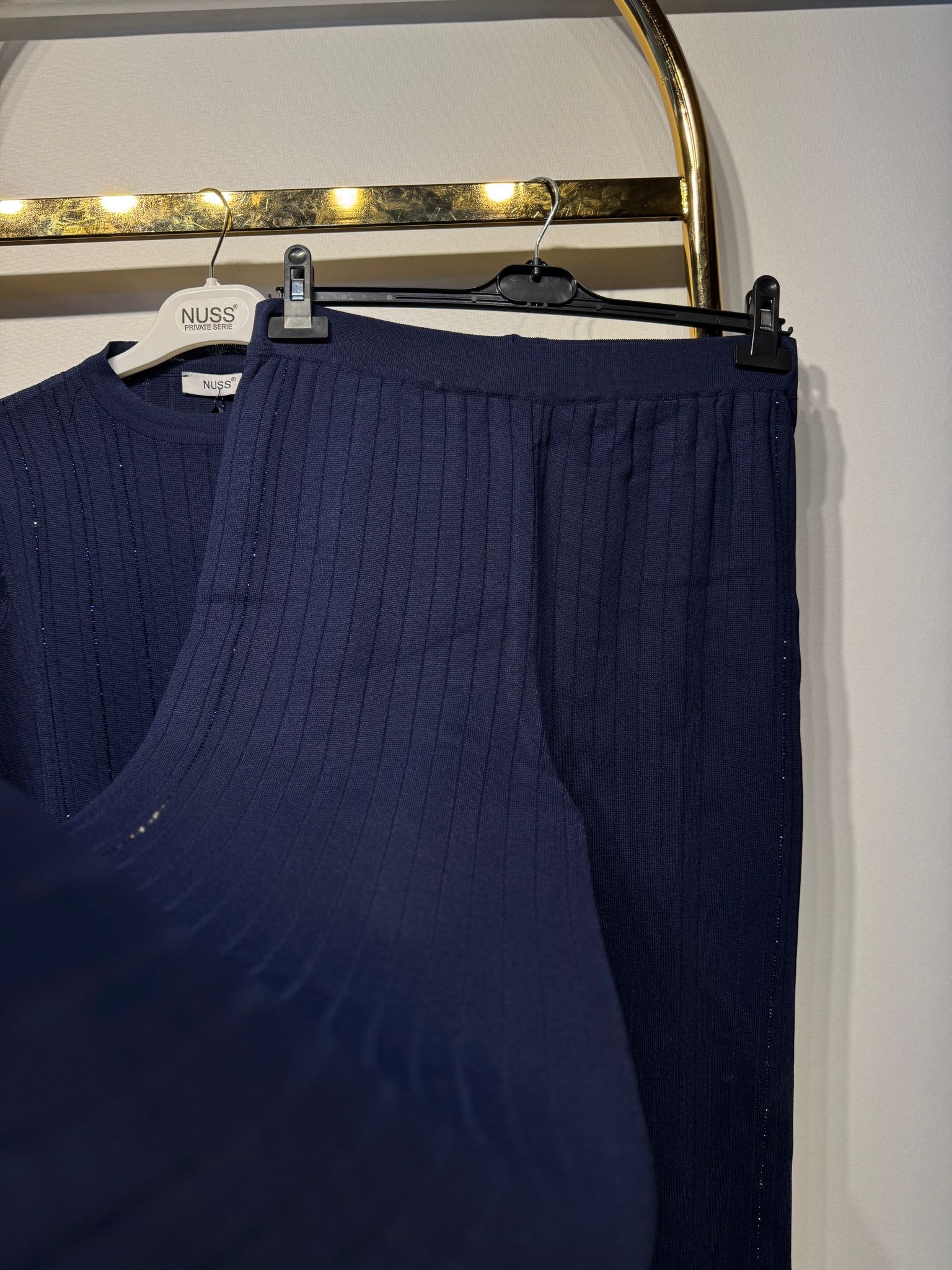 NUSS Merserize Taş İşlemeli Tunik Pantolon Takım