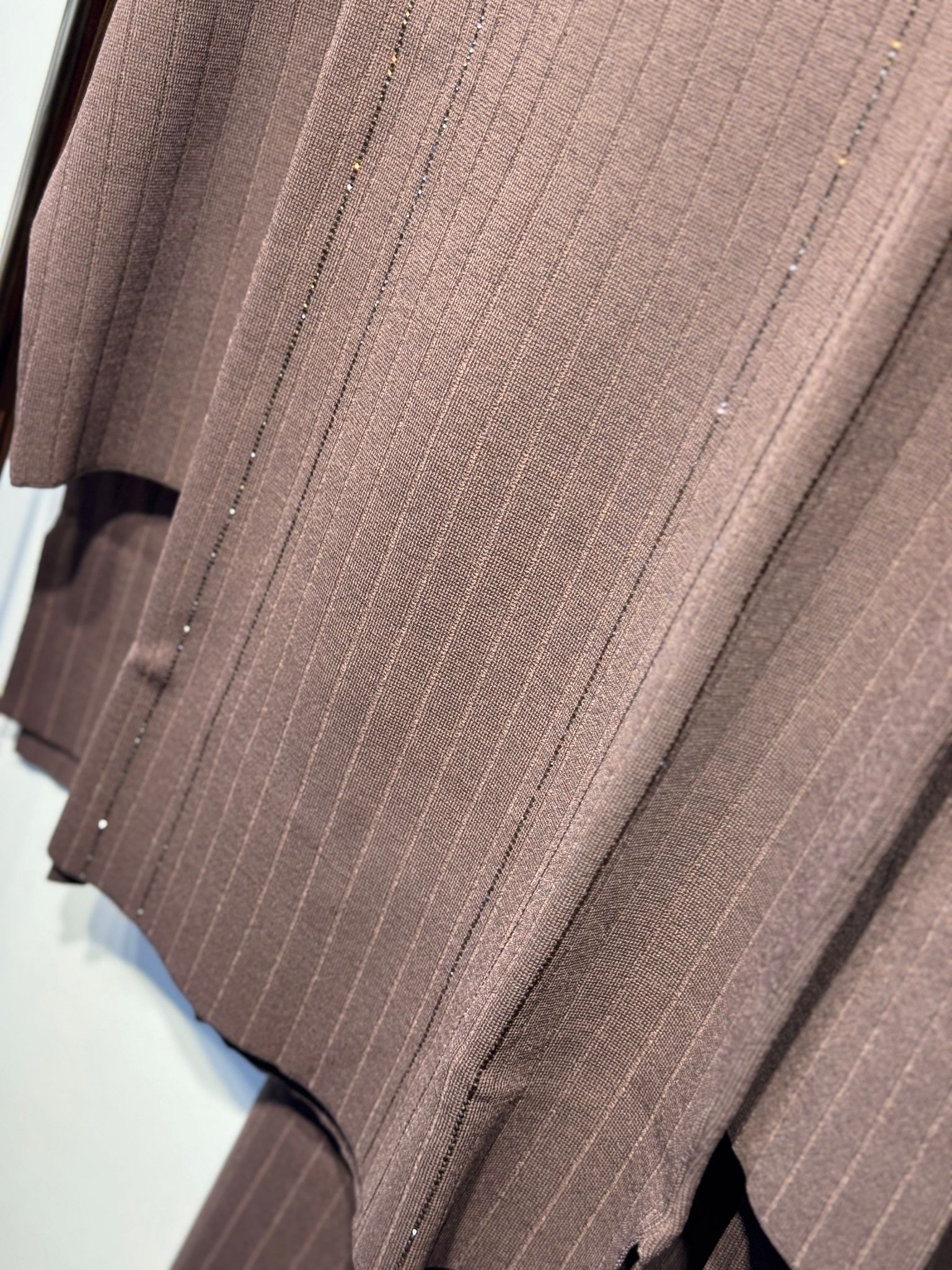 NUSS Merserize Taş İşlemeli Tunik Pantolon Takım