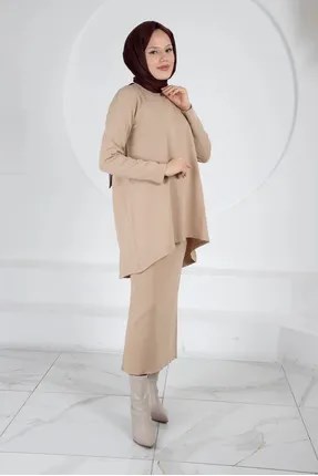 NUSS Merserize Triko Oval Kesim Etekli Takım
