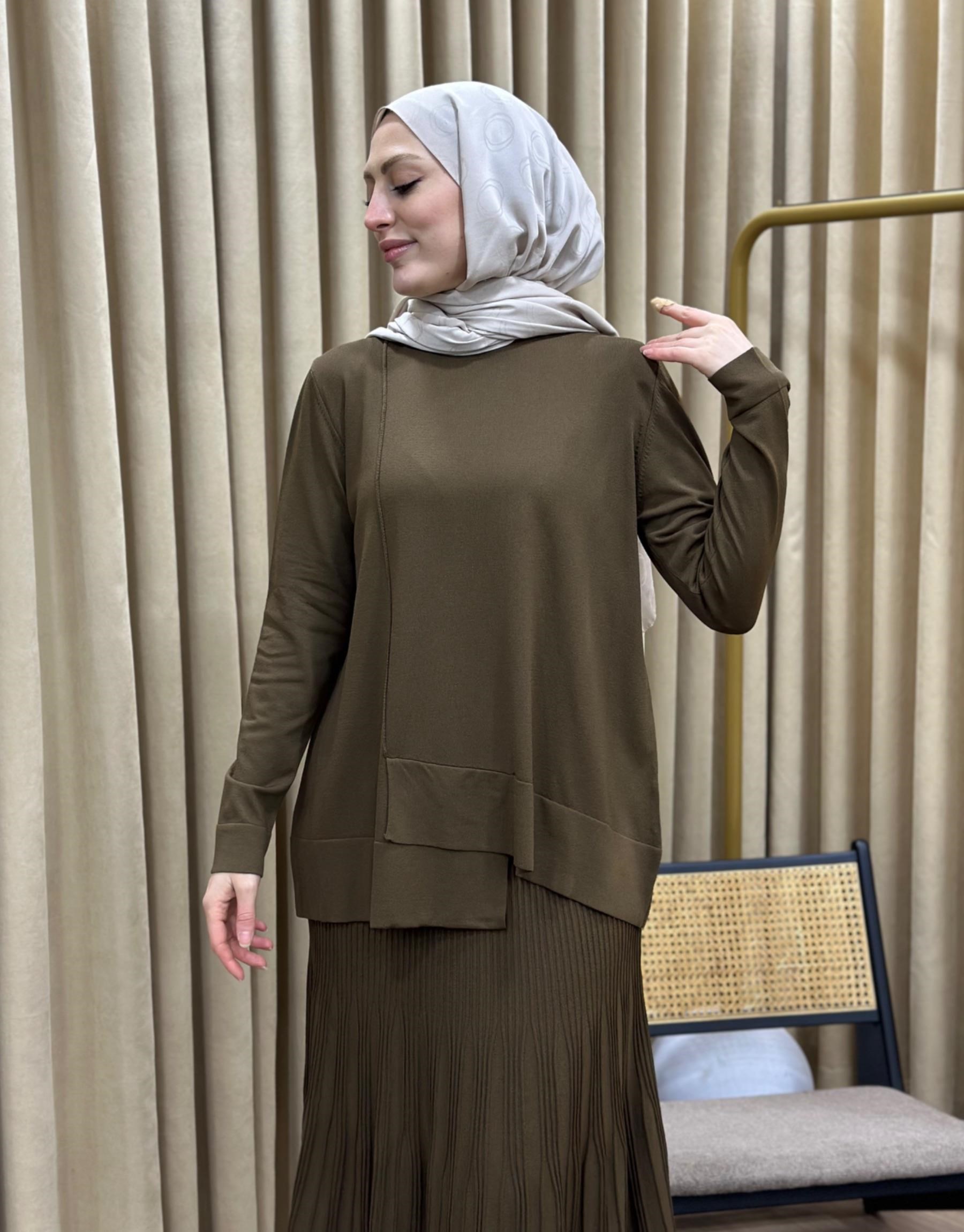 NUSS Merserize Tunik - Etek Takım