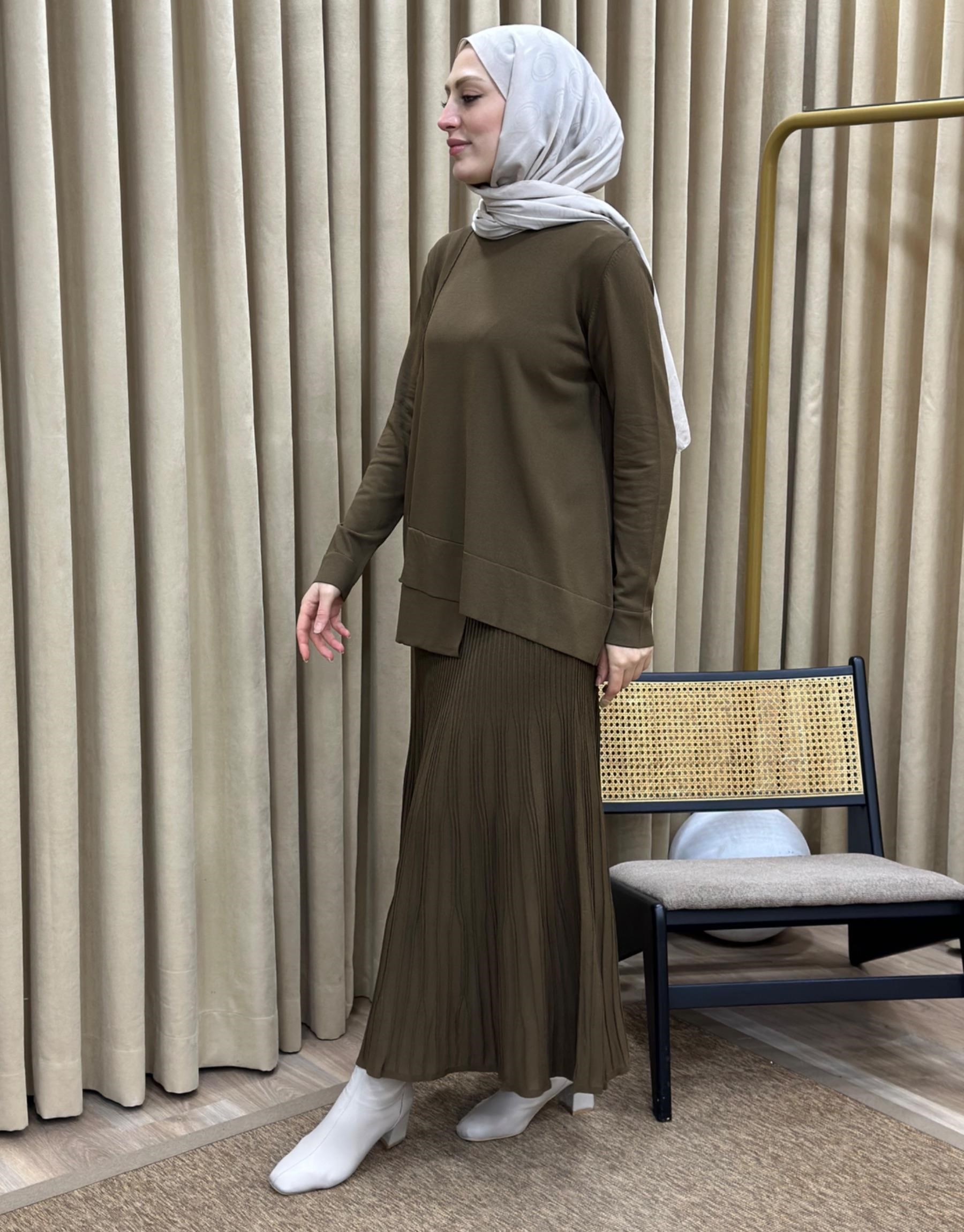 NUSS Merserize Tunik - Etek Takım