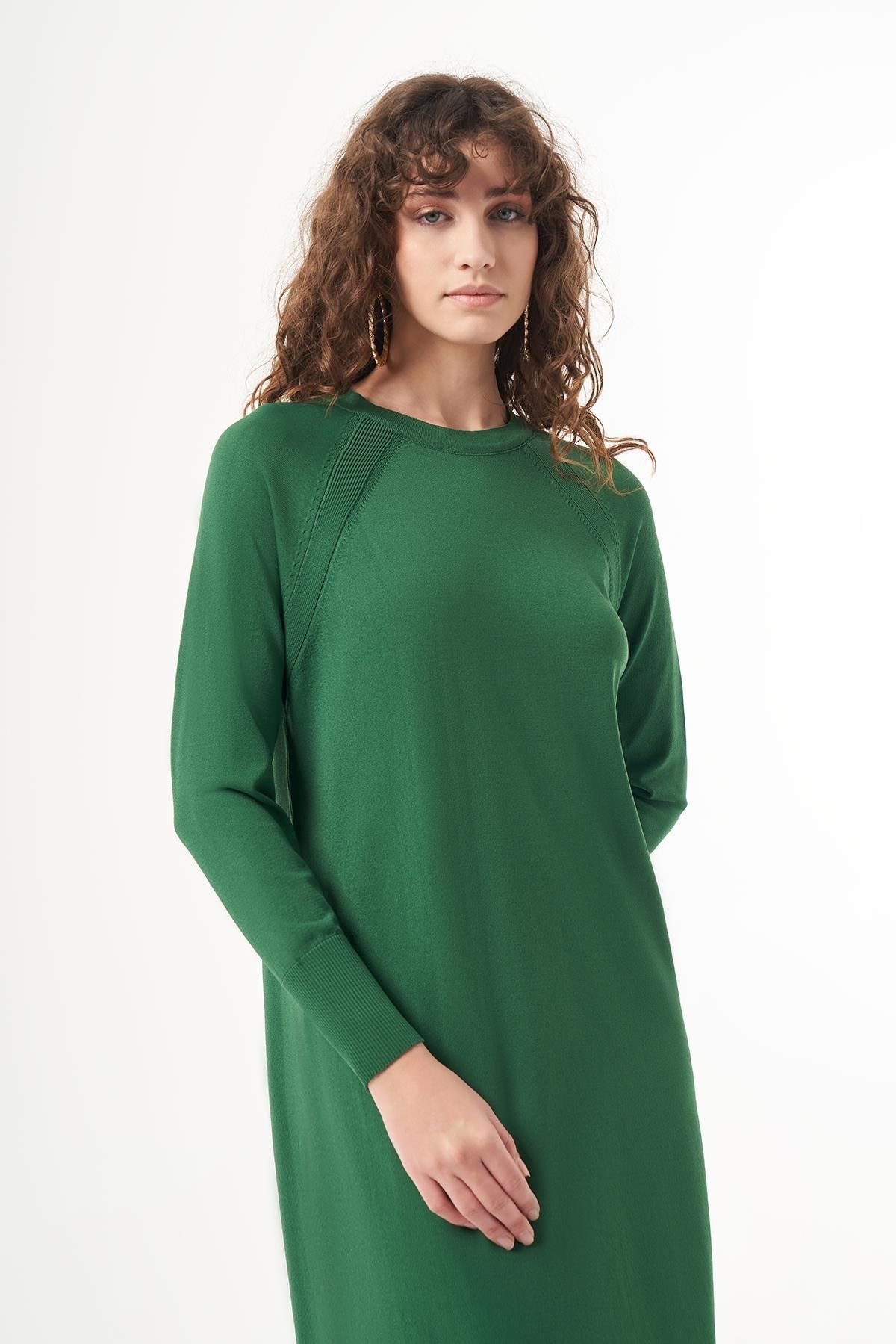 NUSS Reglan Kol Merserize Elbise