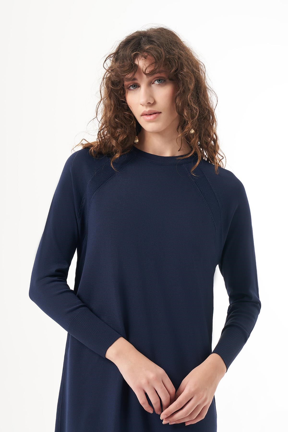 NUSS Reglan Kol Merserize Elbise