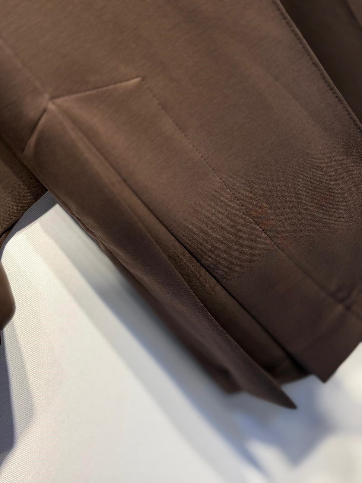 NUSS Tasarım Mix Kumaş Rahat Tunik Pantolon Takım