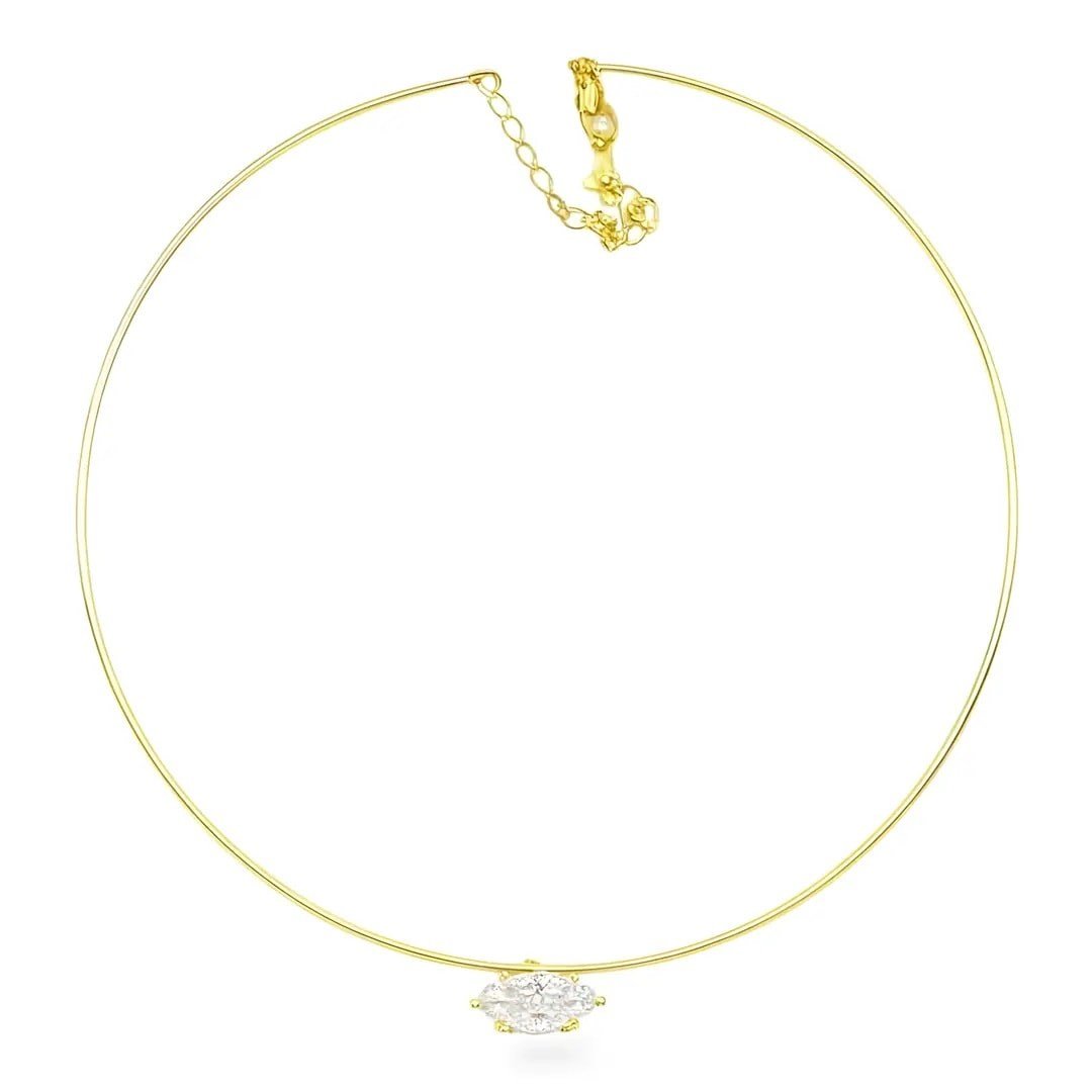 Özel Seri Baget Taşlı Markiz Choker Kolye