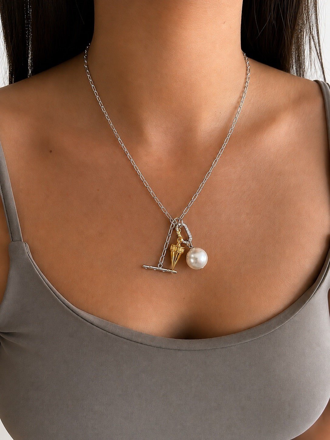 Özel Seri İncili Charm Kolye