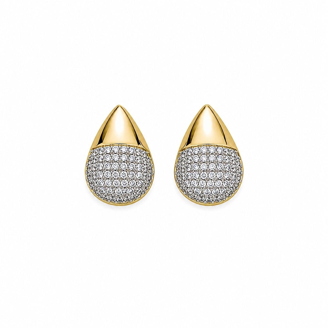 Özel Seri Taşlı Gold Küpe