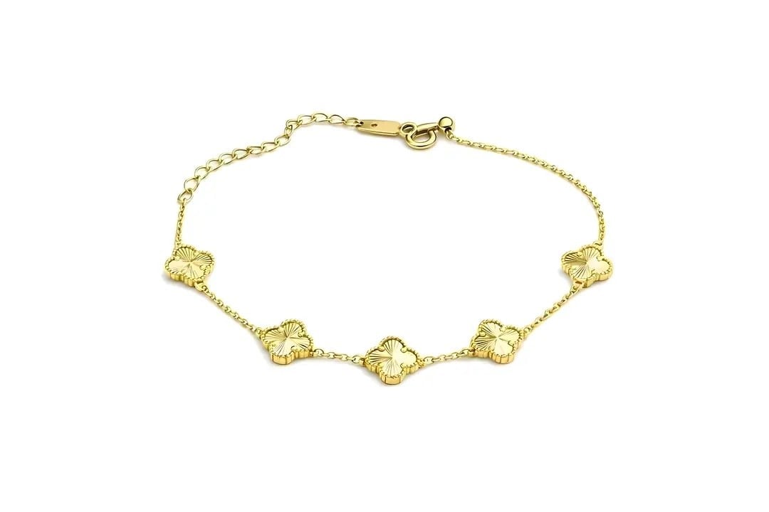 Özel Seri Yonca Gold Bileklik