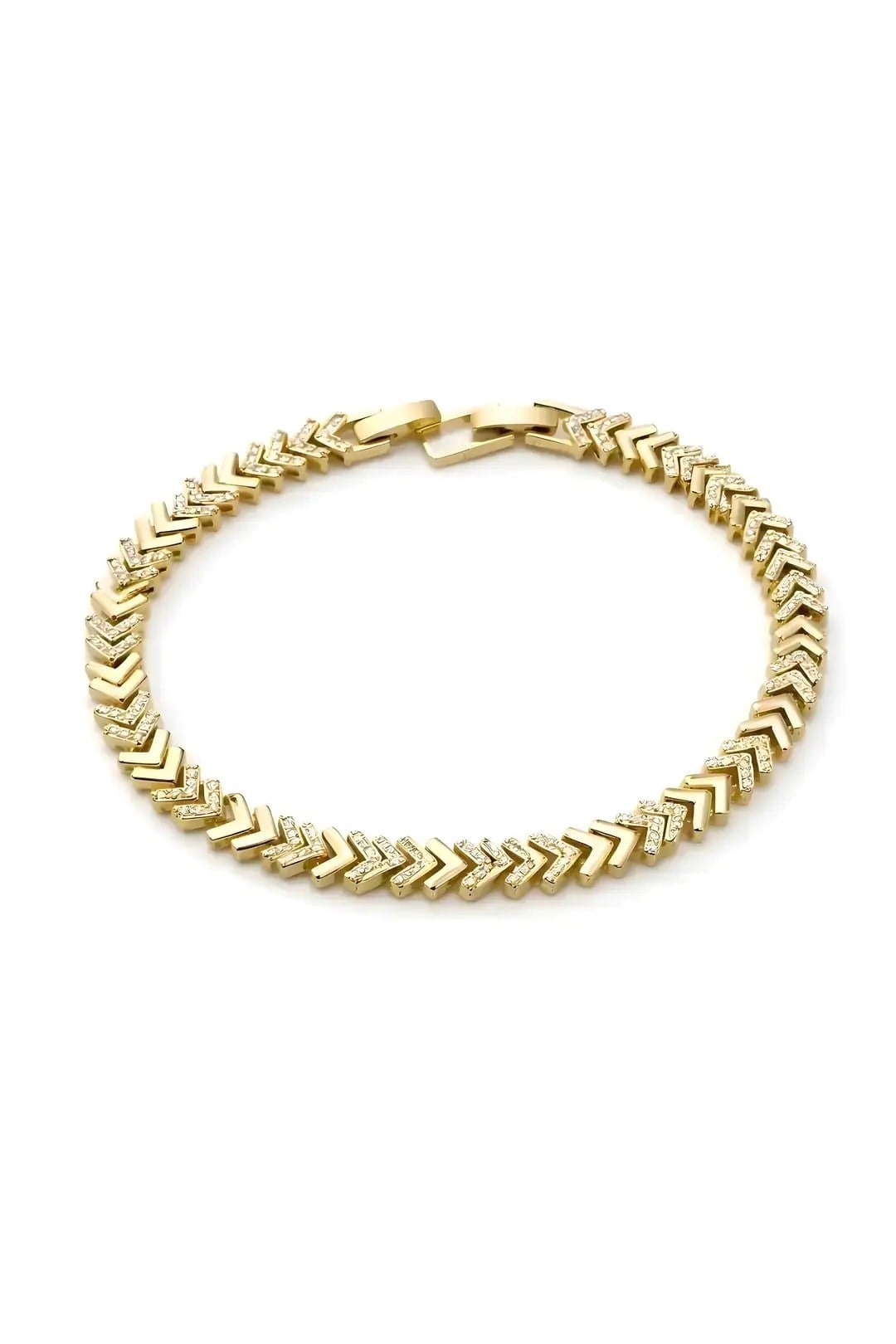 Özel Seri Zirkon Taşlı Zigzag Bileklik