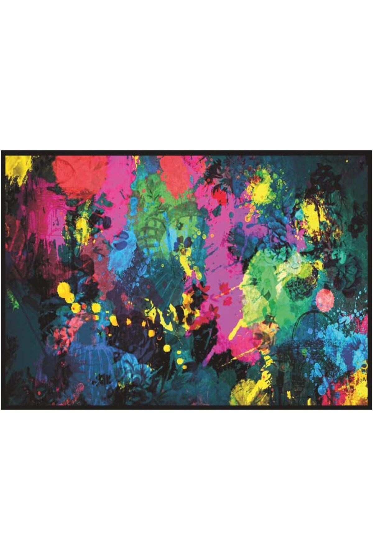 Paint Splatter Gaming Oyuncu Mouse Pad