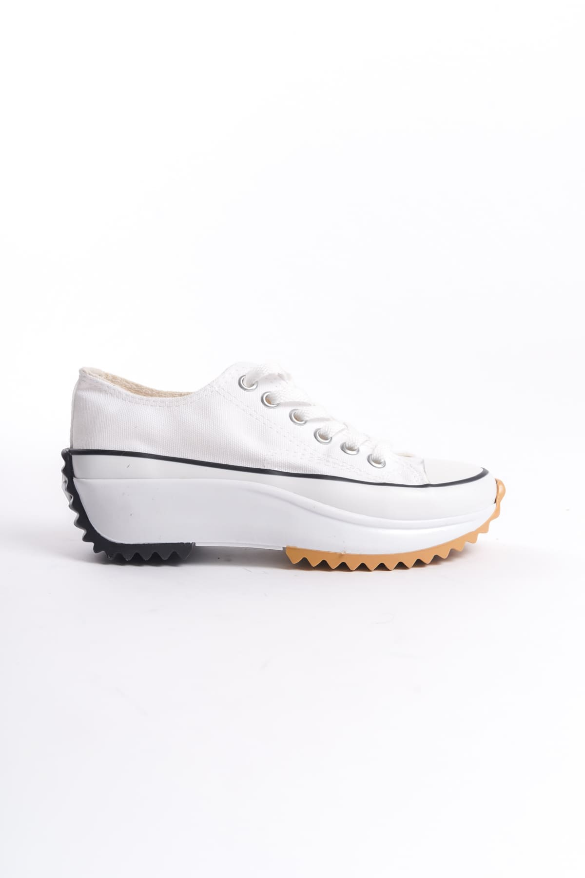 PARIS Bağcıklı Ortopedik Taban Kadın Sneaker Spor Ayakkabı  TBT - Beyaz