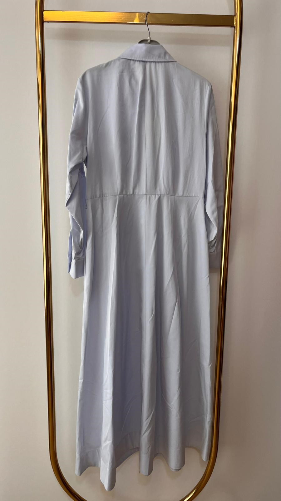 PEARLY Cep Nakışlı Poplin Elbise