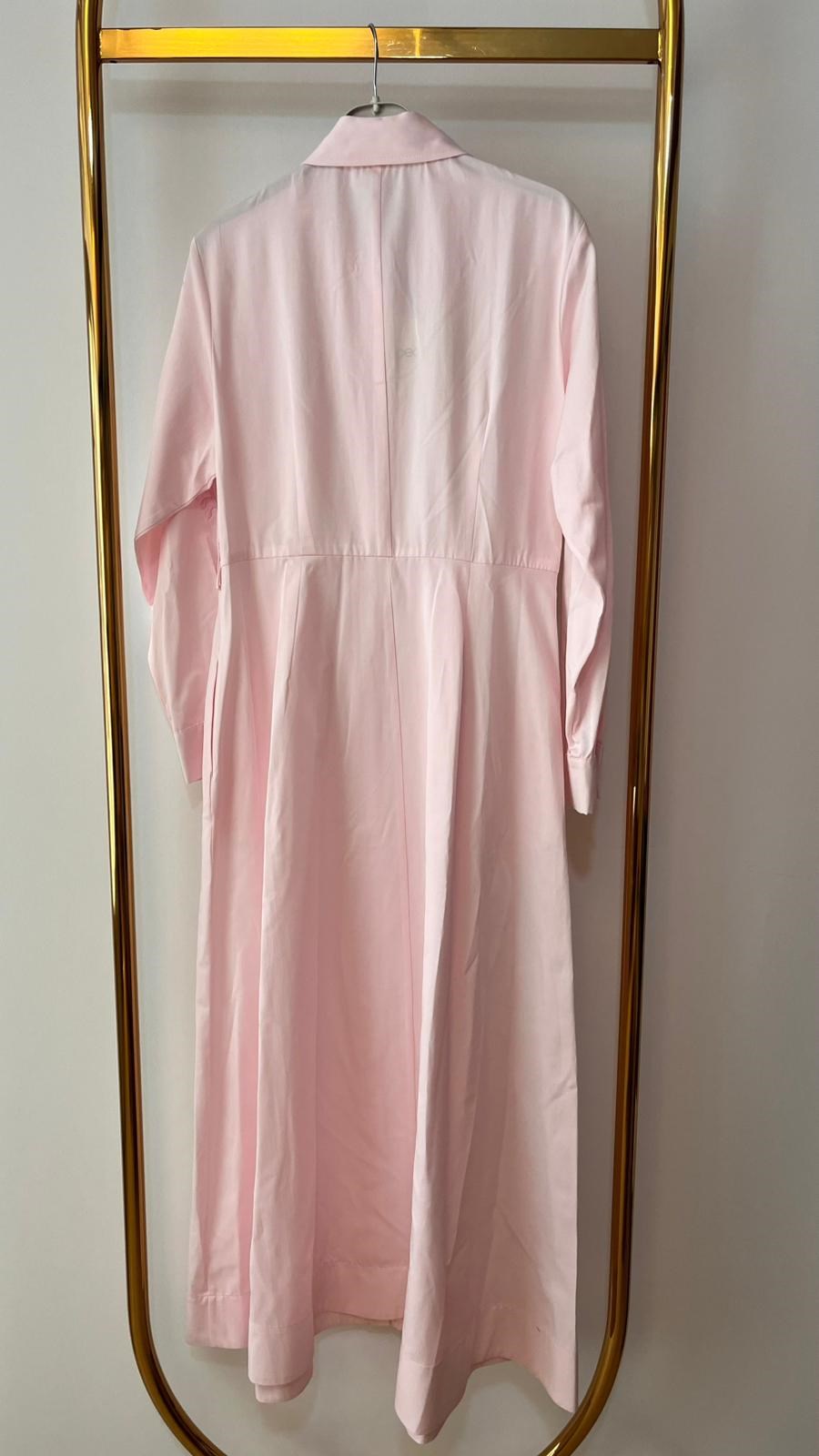 PEARLY Cep Nakışlı Poplin Elbise