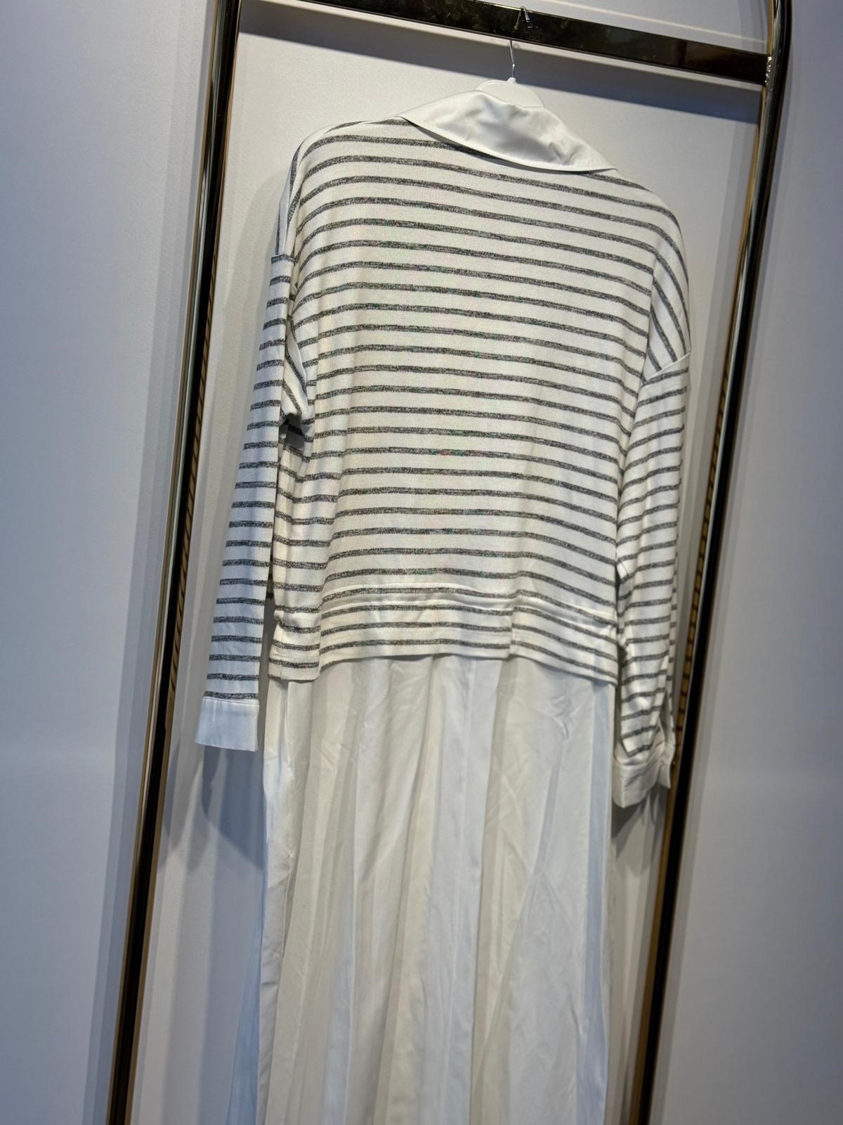 PEARLY Monika Çizgili Poplin Elbise
