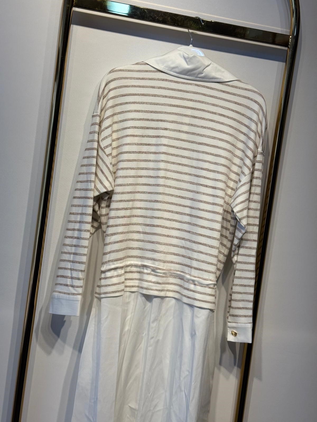 PEARLY Monika Çizgili Poplin Elbise