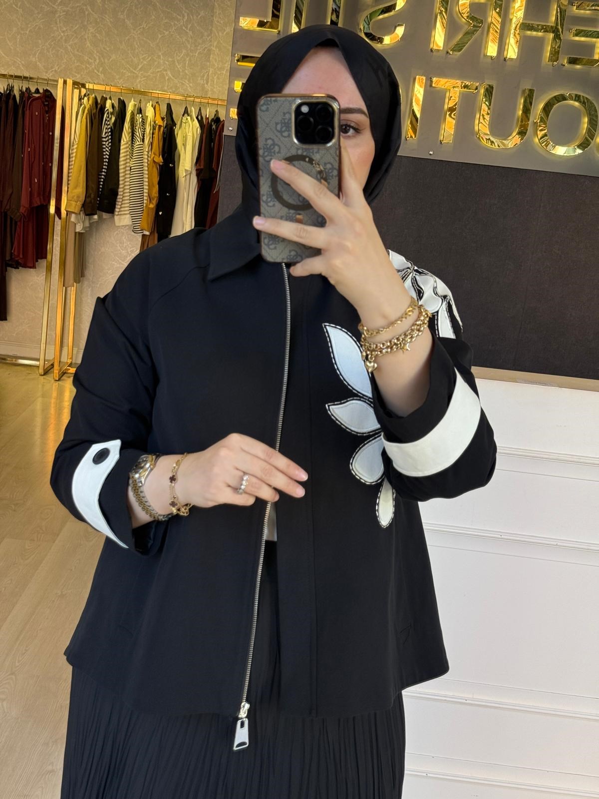 PEARLY Nakış İşlemeli Kısa Trençkot