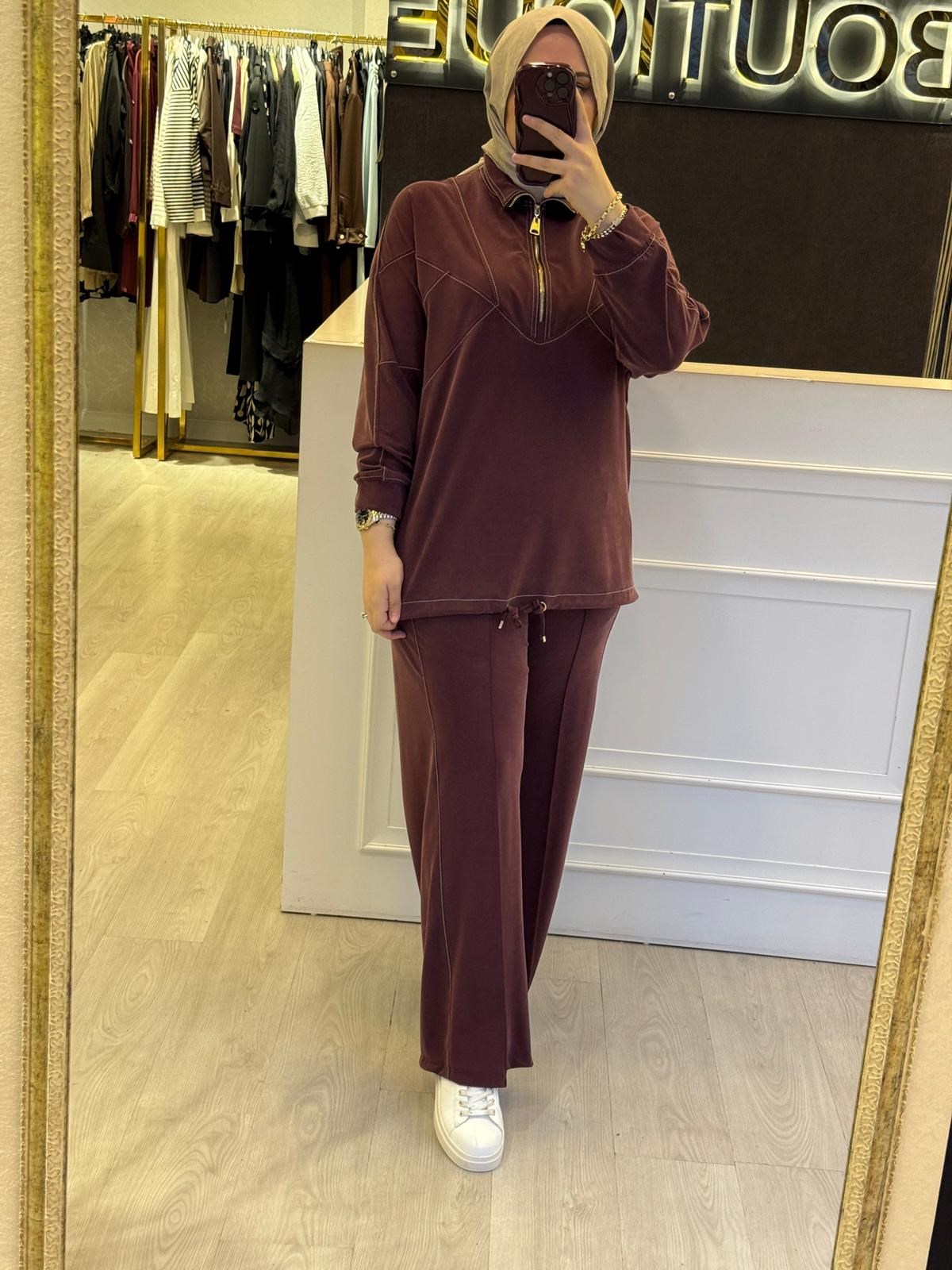 PEARLY Yarım Fermuarlı Eşofman Takım