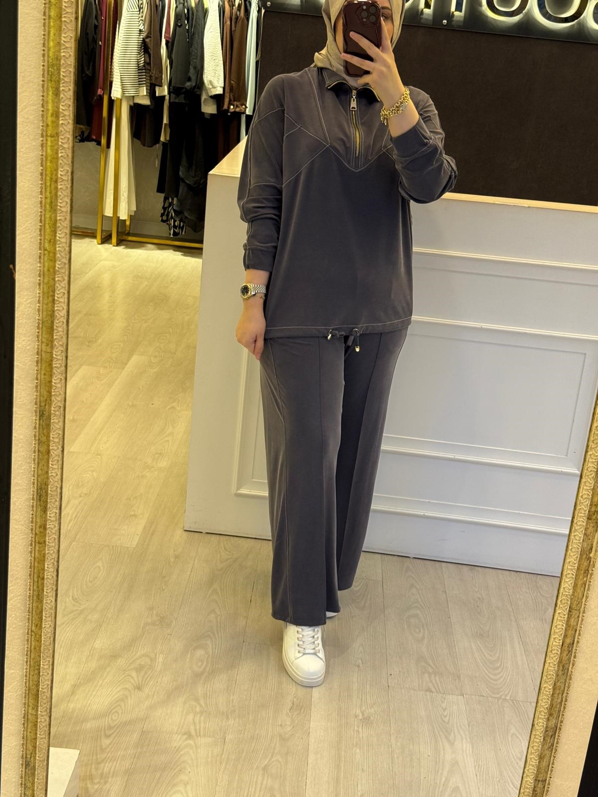PEARLY Yarım Fermuarlı Eşofman Takım