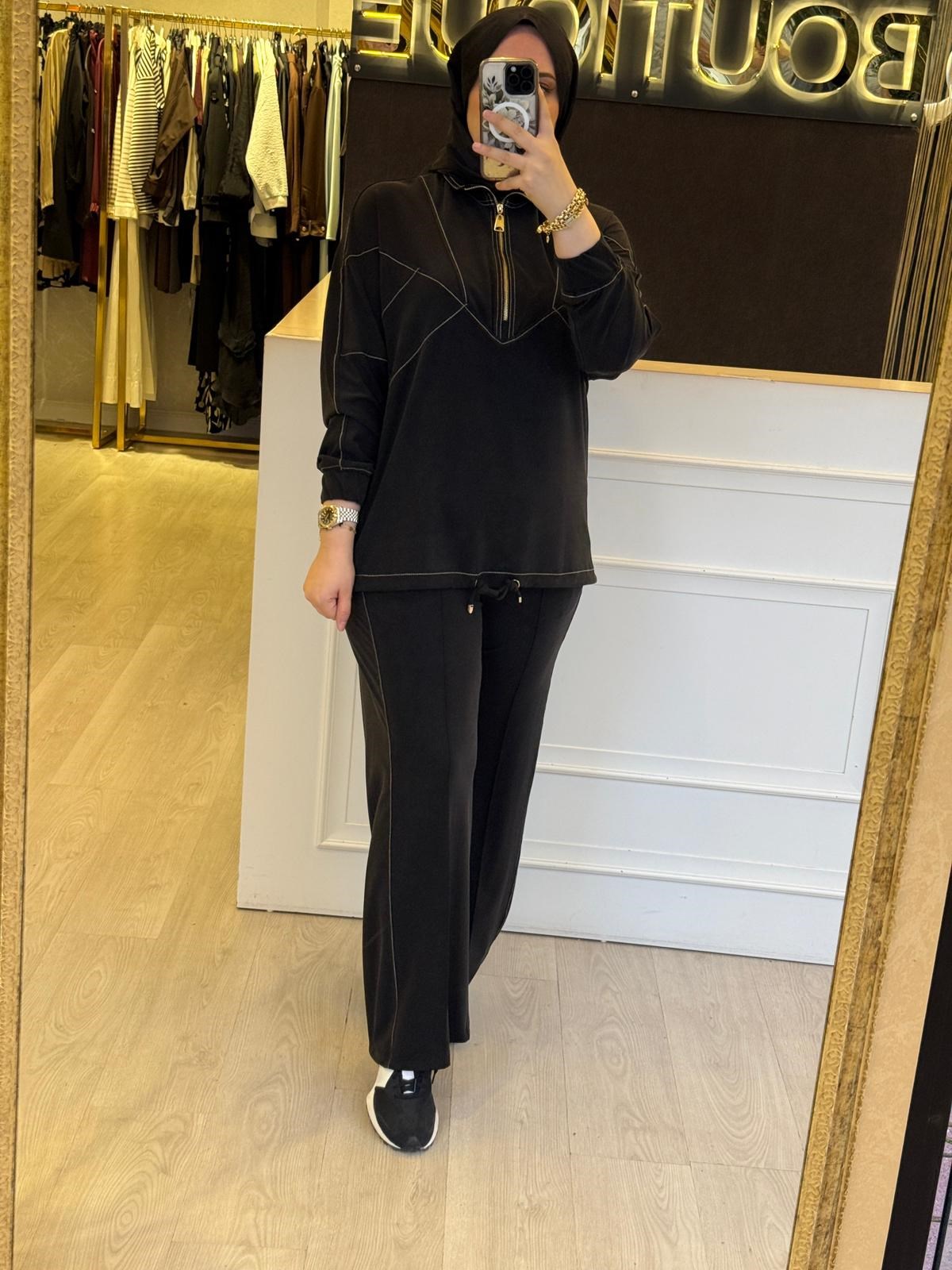 PEARLY Yarım Fermuarlı Eşofman Takım