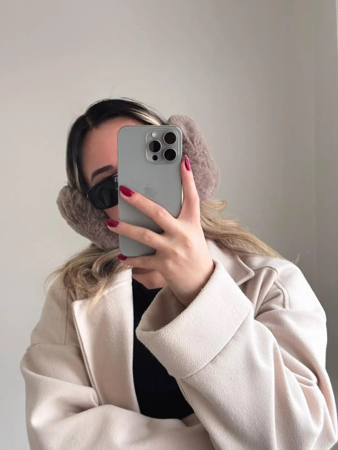 Peluş Kulaklık Kahverengi