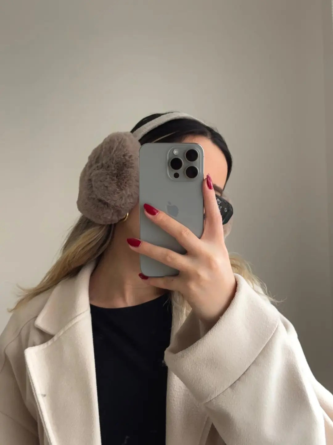 Peluş Kulaklık Kahverengi