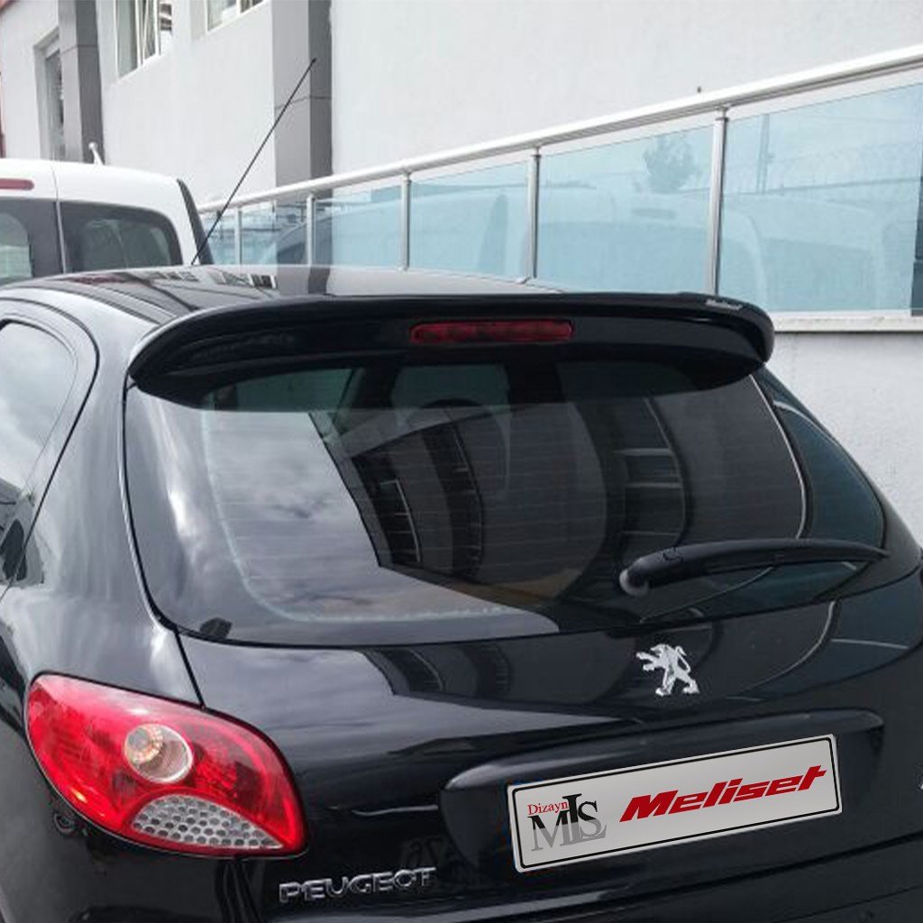 Peugeot 206 Cam Üstü Spoiler 1998-2010 Yılı ve Arasına Uyumludur