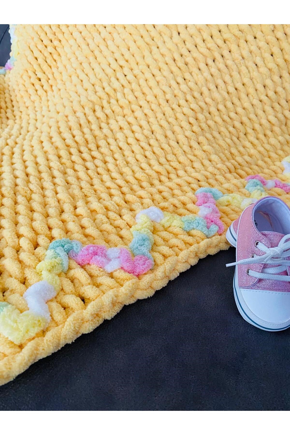 Puff El Örgüsü Özel Tasarım Bebek Bahtaniyesi