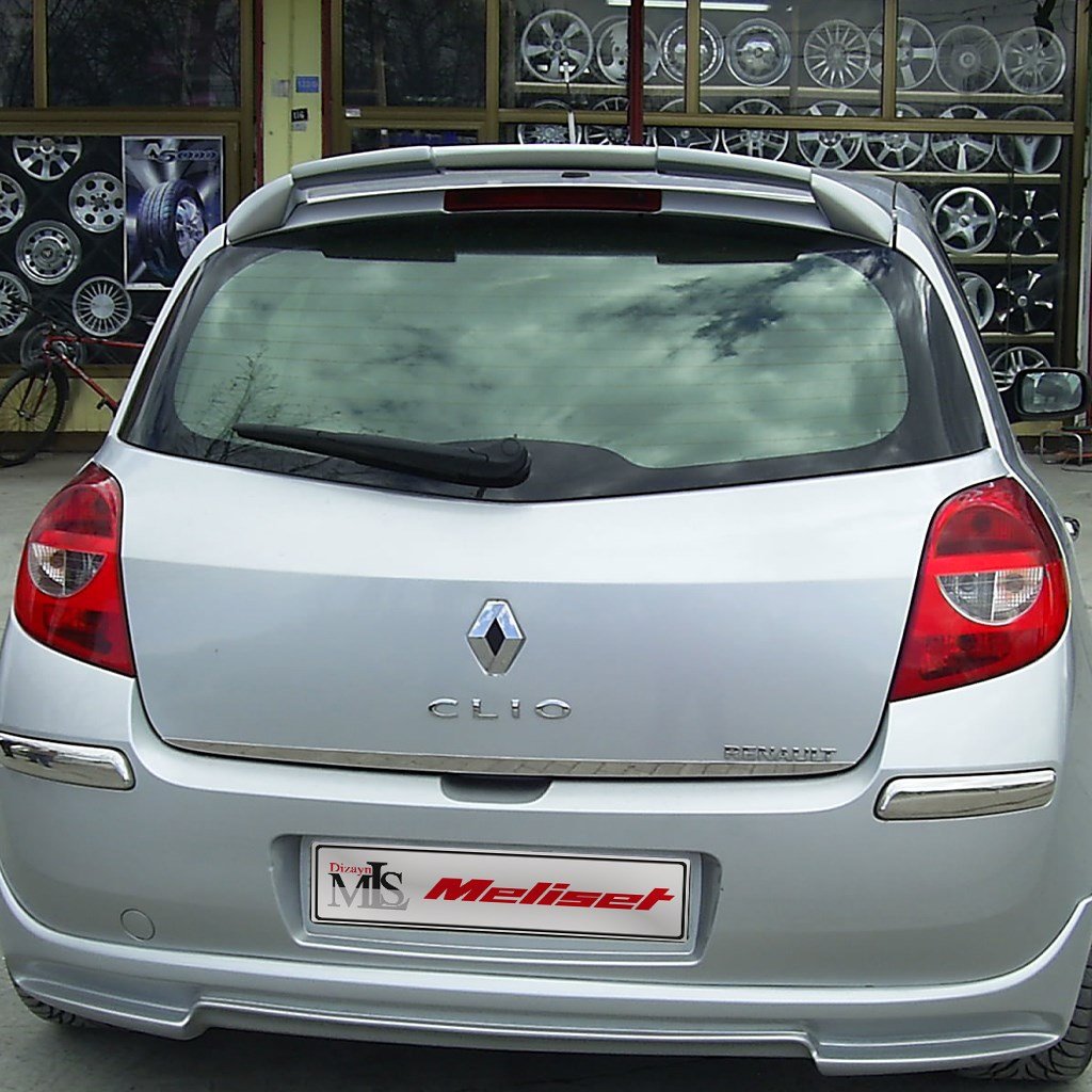 Renault Clio 3 HB Spoiler 2006-2012 Yılı ve Arasına Uyumludur