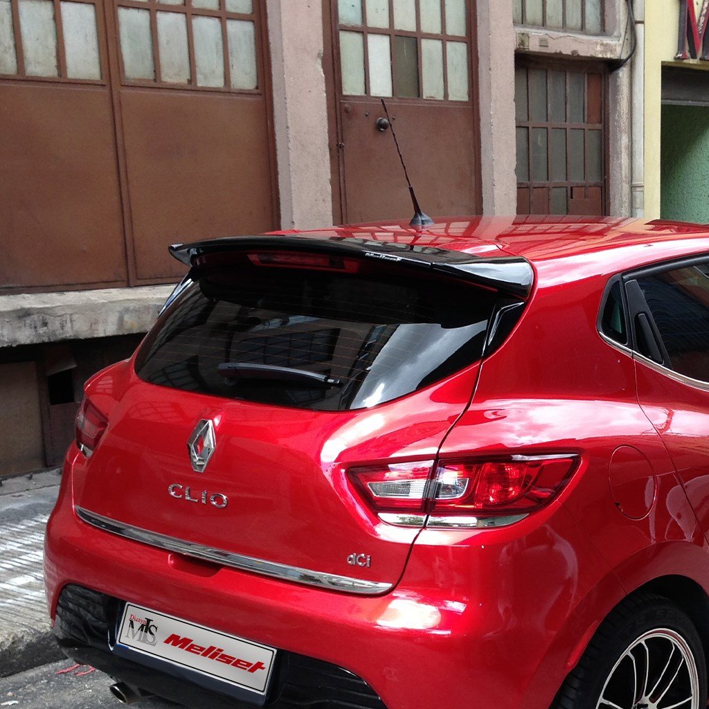 Renault Clio 4 Cam Üstü Spoiler 2012-2018 Yılı ve Arasına Uyumludur